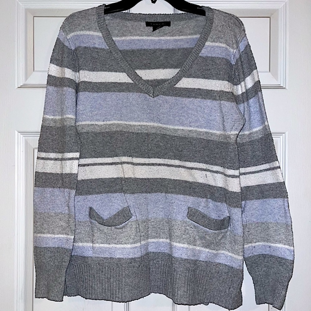 Striped Sweater with Pockets